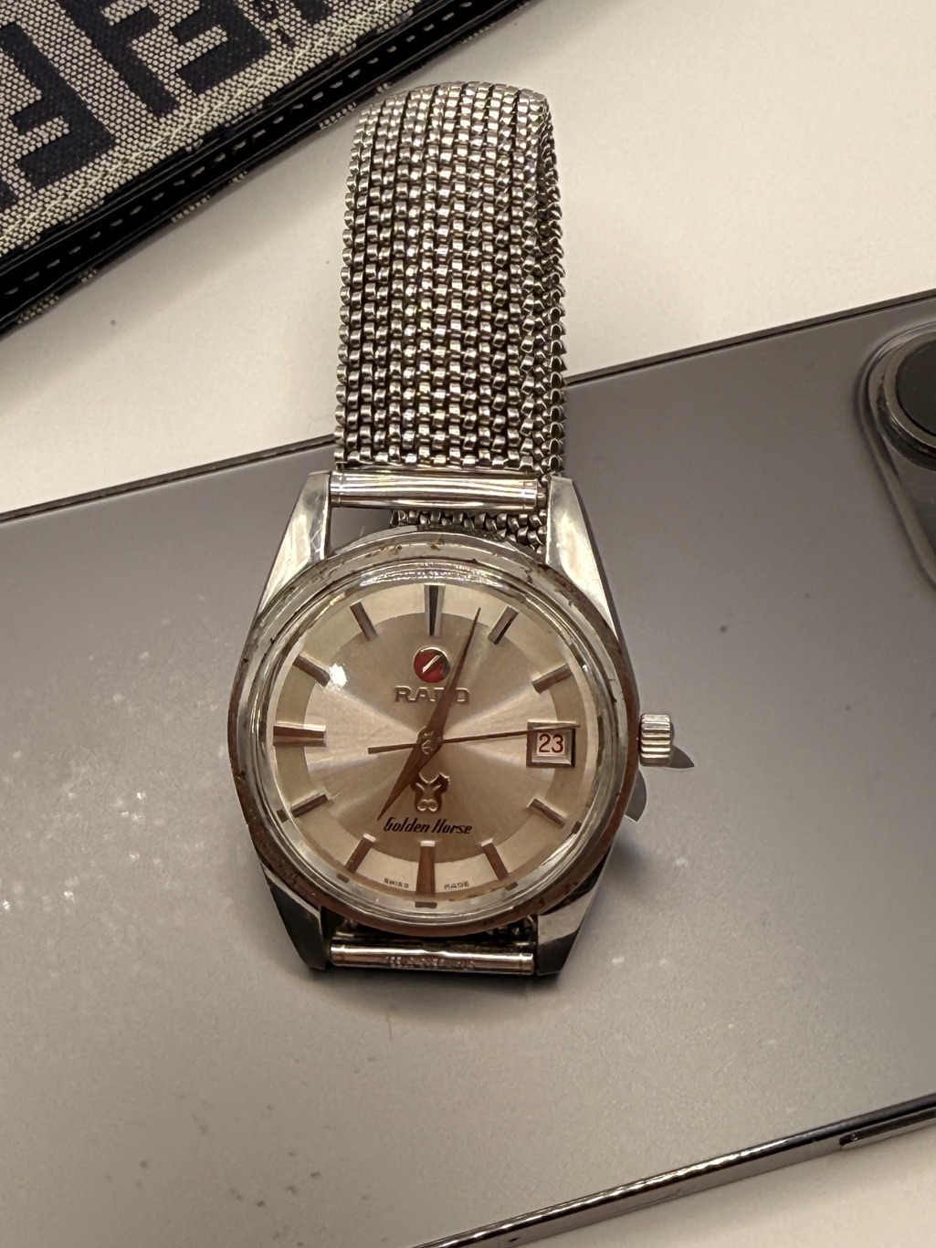 Rado Silver Dial Men's Watch With Mesh Bracelet